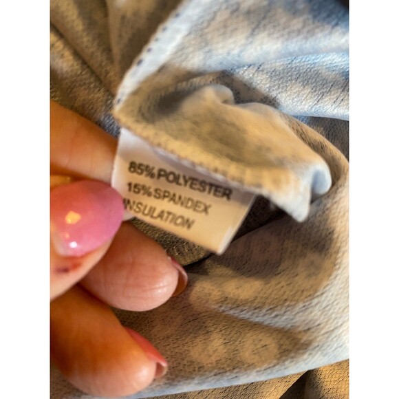 Summer Dress Navy Blue Size Large Spagetti Strap Keyhole  Front Smocking Boho - Picture 12 of 12